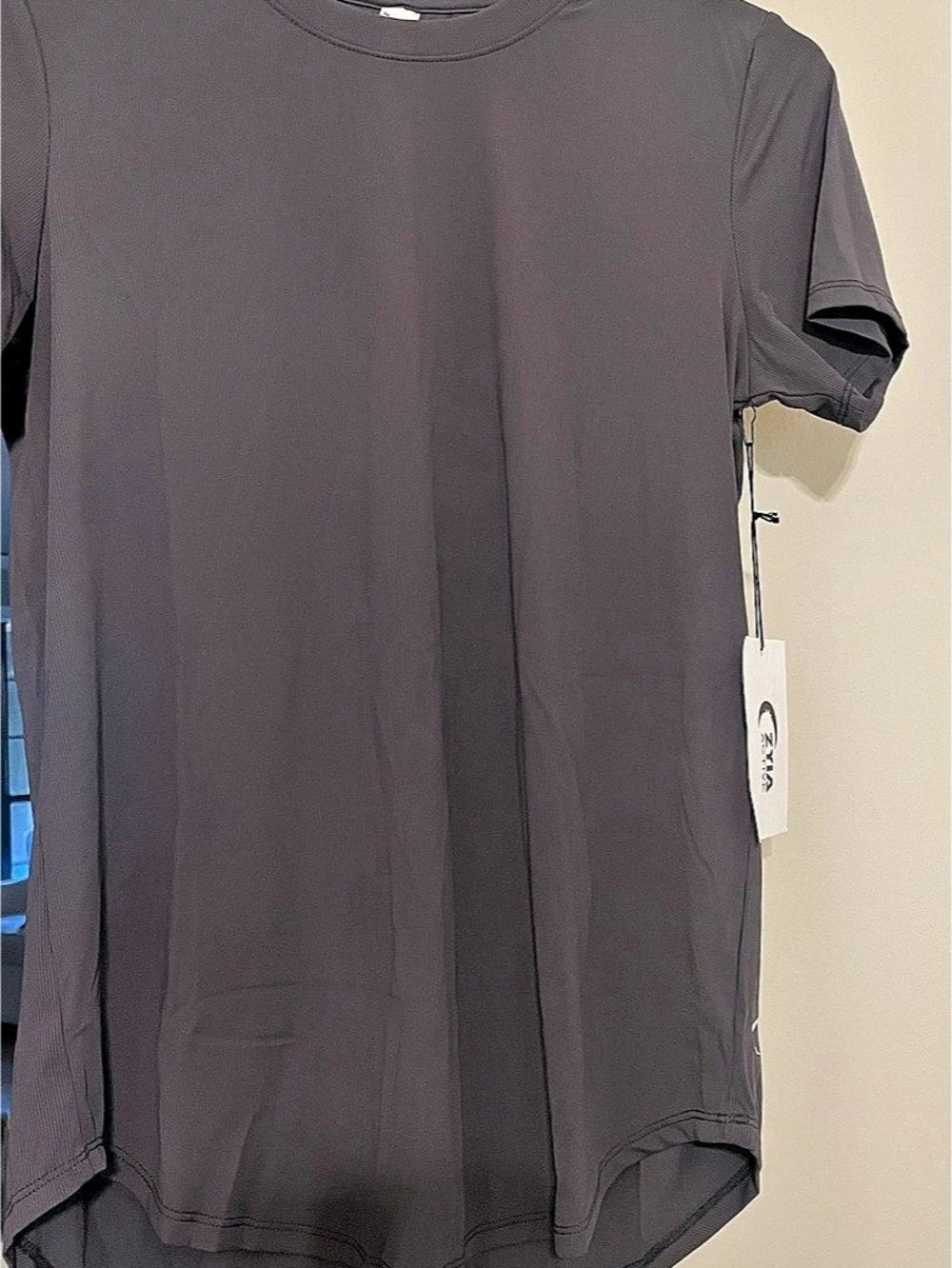 Zyia Active Gray Primo Short Sleeve T Athletic Gray Short Sleeve Size Small NWT